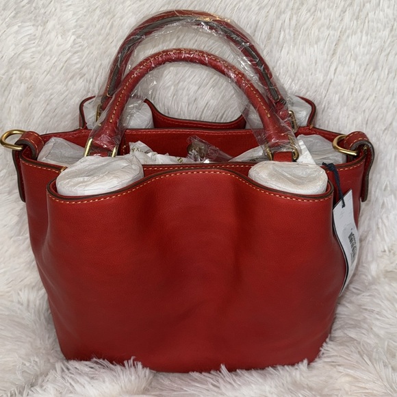 Dooney & Bourke NWT Florentine Small Brenna in Red - Picture 3 of 11
